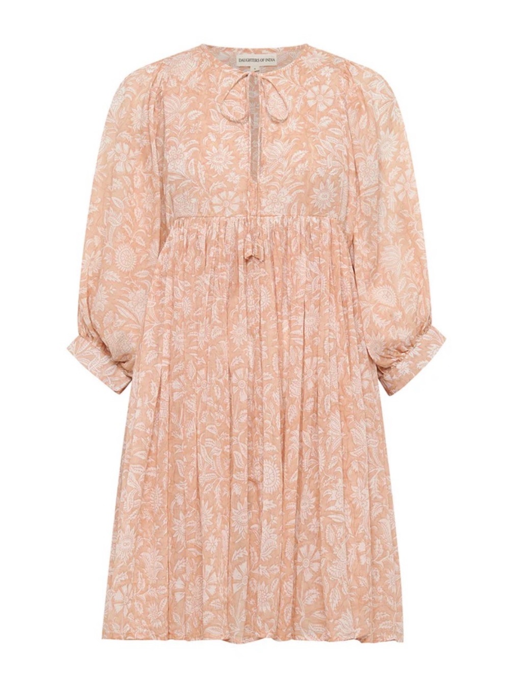 Daughters of India Kyra Mini Dress - Apricot - new without tags.